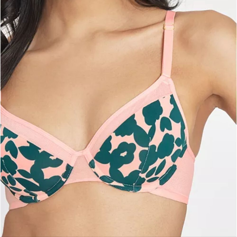 Lively The Unlined Balconette Bra Retro Blooms 36D NWT